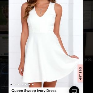 White skater dress—never worn